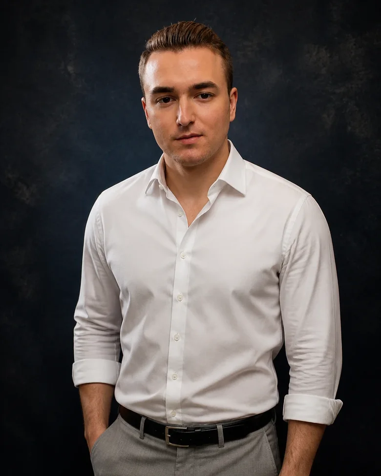 Porträt von Denis Ganske, Copywriter und Werbetexter bei Mittelstandskraft